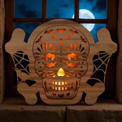 Porta velas Halloween