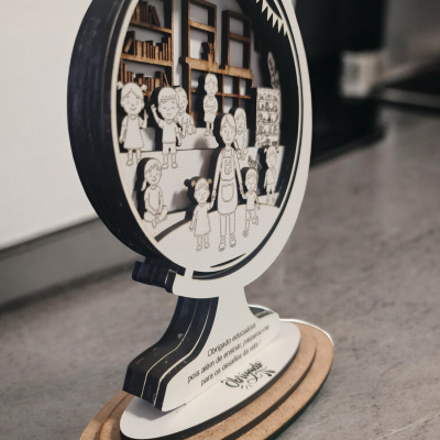 Placa de Agradecimento a Educadoras