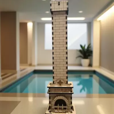 Queimador de incenso em forma de Lareira