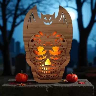 Porta velas Halloween