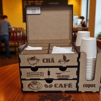 Organizador de cápsulas de café e chá 3 gavetas