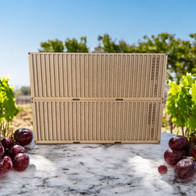 Caixa de Vinho estilo Contentor Marítimo