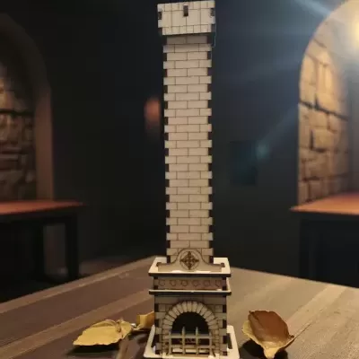 Queimador de incenso em forma de Lareira