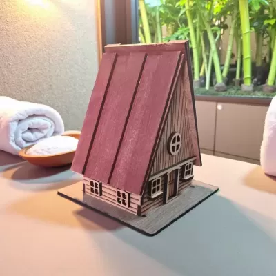 Queimador de incenso formato casinha