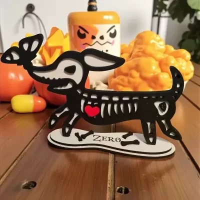 Plaquinhas de esqueletos Halloween