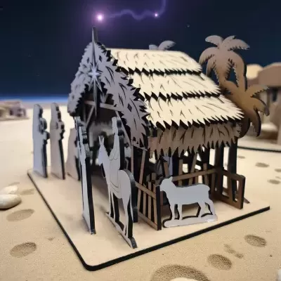 Presépio estilo celeiro