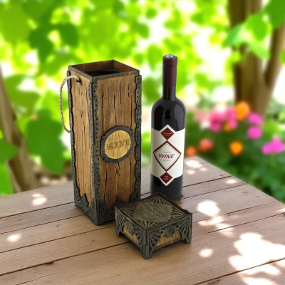 Caixa de vinho estilo Celta