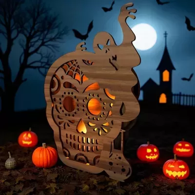 Porta velas Halloween