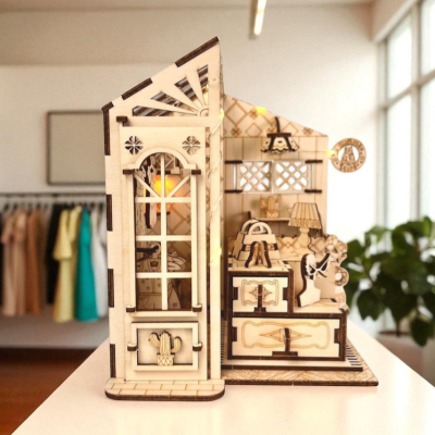 Mini Chalé de Loja de Roupas