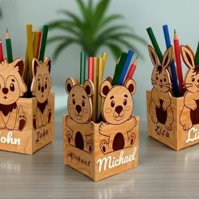 Porta canetas Animais