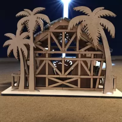 Presépio estilo celeiro