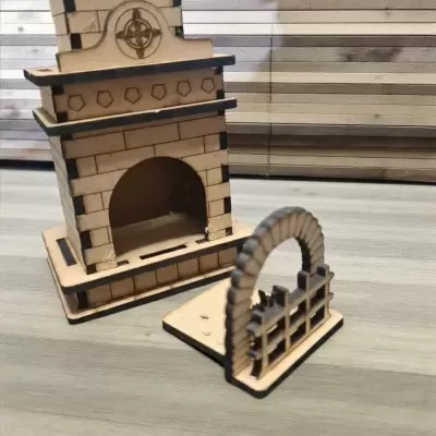 Queimador de incenso em forma de Lareira