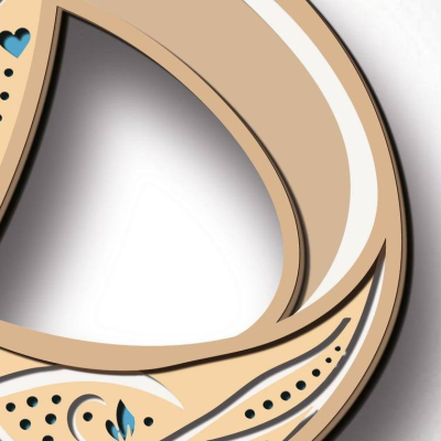 Quadro 3D de 5 camadas Alianças