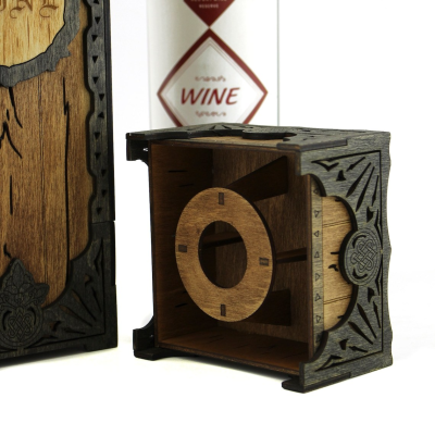 Caixa de vinho estilo Celta