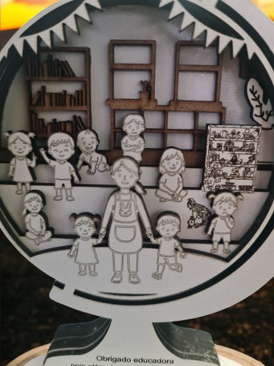 Placa de Agradecimento a Educadoras