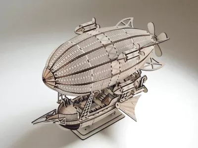 Dirigível Steampunk