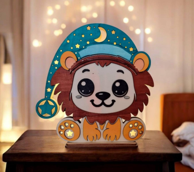 Luzes de presença para quarto de criança em forma de animais