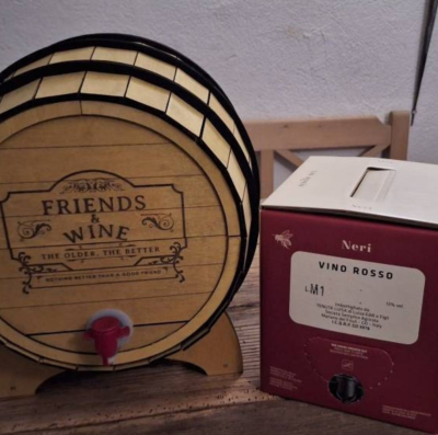 Barril para pack de vinho