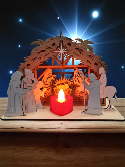 Presépio estilo celeiro