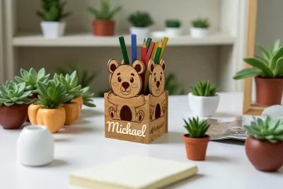 Porta canetas Animais