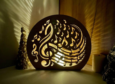 Luz de presença inspirado em musica