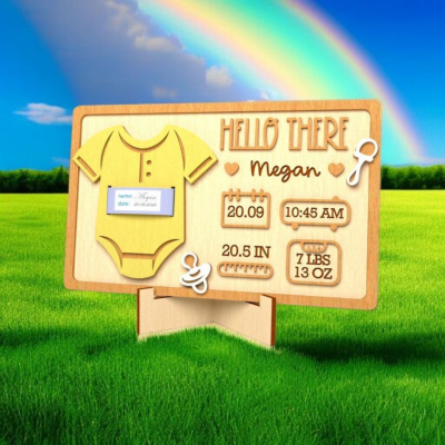 Placa de Recordação pulseira nascimento