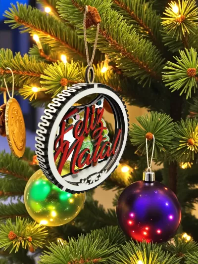 Bolas de Natal grandes 3 camadas