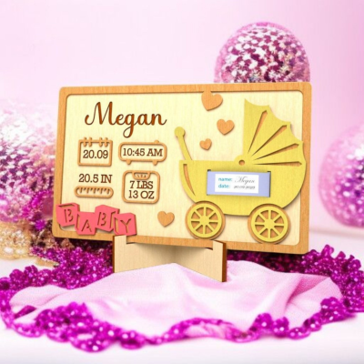 Placa de Recordação pulseira nascimento