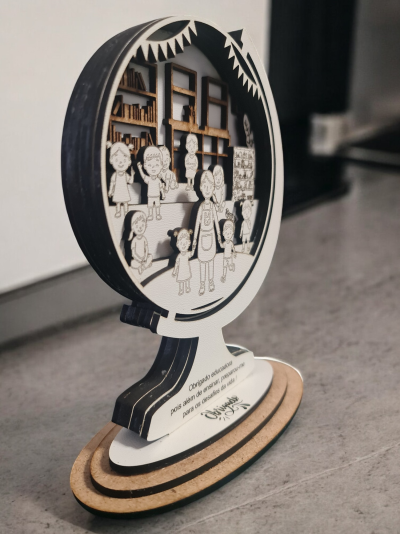 Placa de Agradecimento a Educadoras