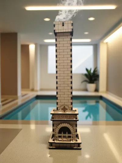 Queimador de incenso em forma de Lareira