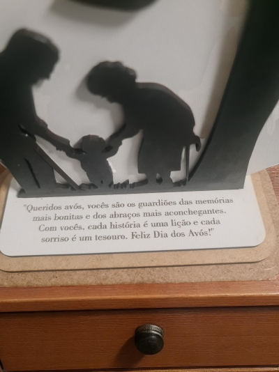 Placa decorativa dia dos Avós