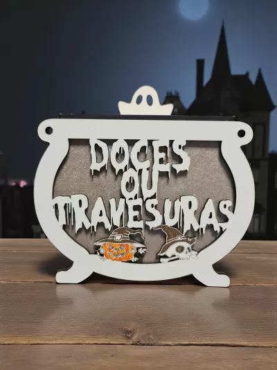 Caldeirão para doces Halloween