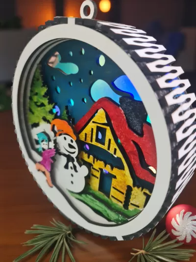 Bola de Natal com Led