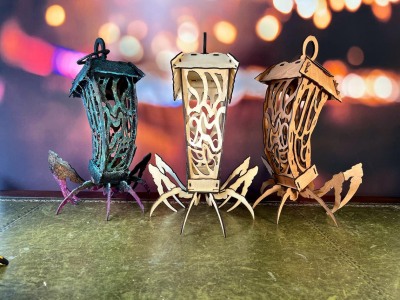 Porta-Velas Aranha Halloween