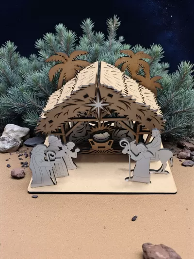 Presépio estilo celeiro