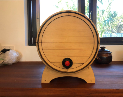 Barril para pack de vinho