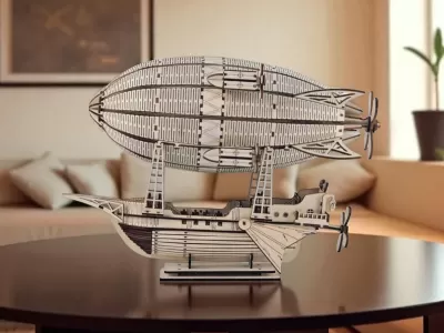 Dirigível Steampunk