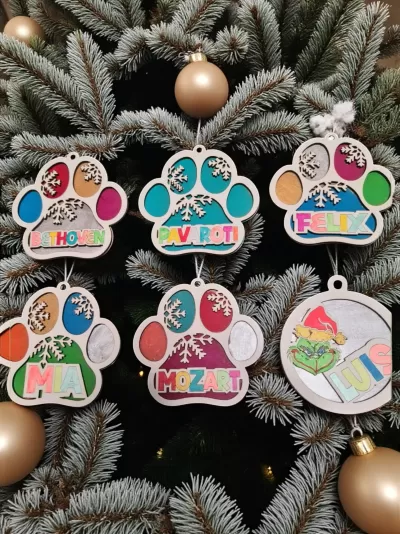 Bolas de Natal normais 3d "2 camadas"