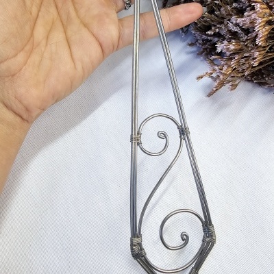 Athame Artesanal com Ametista e Olho de Tigre Athame Artesanal com Ametista e Olho de Tigre