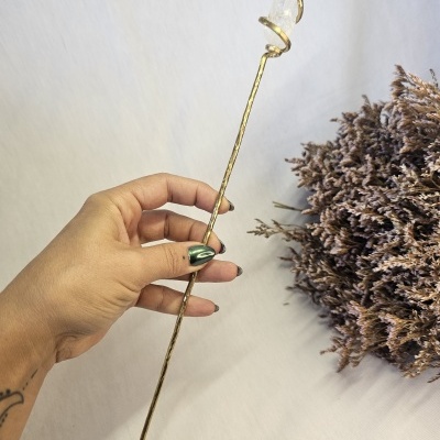 Varinha artesanal  de quartzo laser