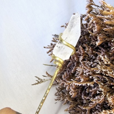 Varinha artesanal  de quartzo laser