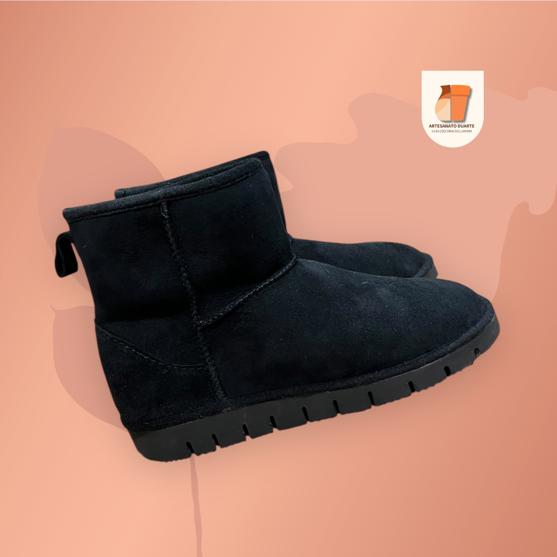 Bota cano baixo - preto T42