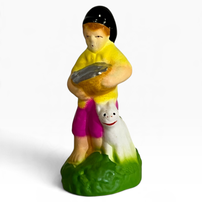 Figura peixeiro com  cão