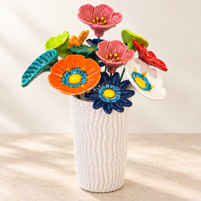 Combinações Jarras com flores