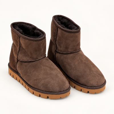 Bota cano baixo - castanho