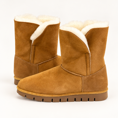 Bota cano aberto - mel