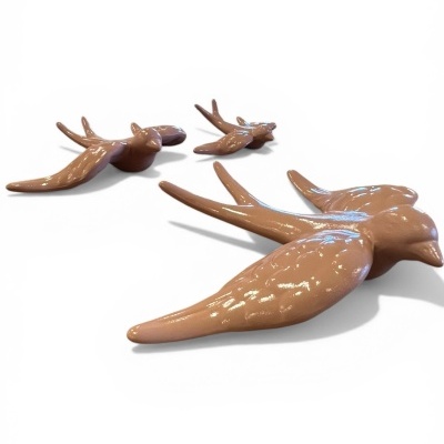 Conjunto exclusivo de 3 andorinhas