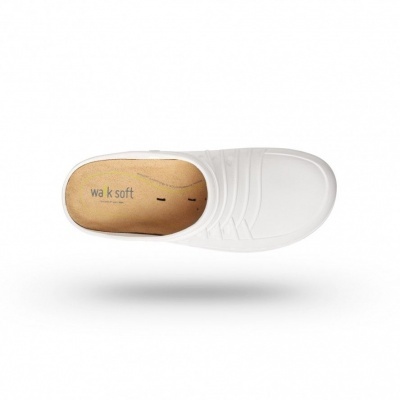 CLOG 01 com Palmilha Walksoft™ - LARANJA/BRANCAS