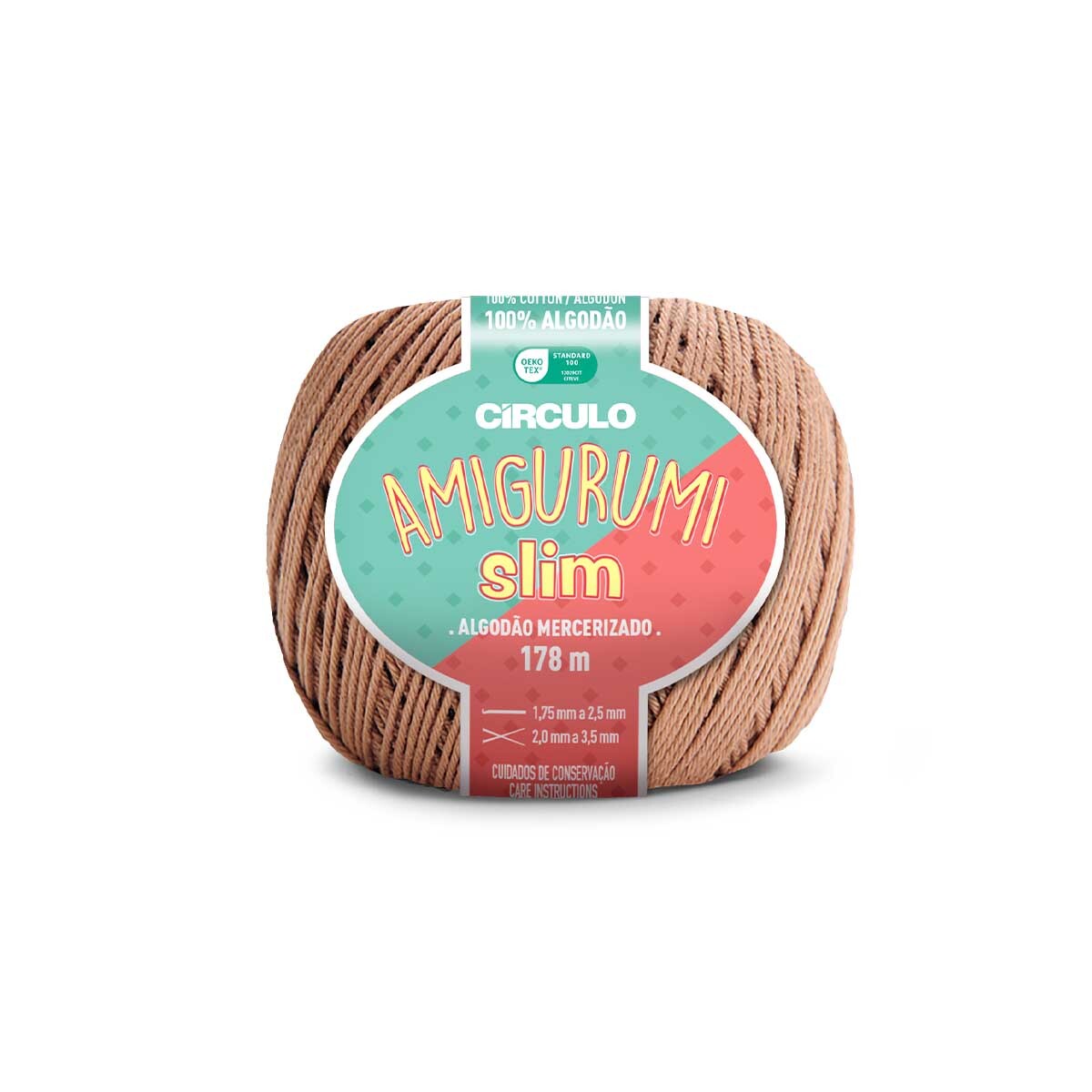 Linha Amigurumi Slim Círculo 7625(Castanha)