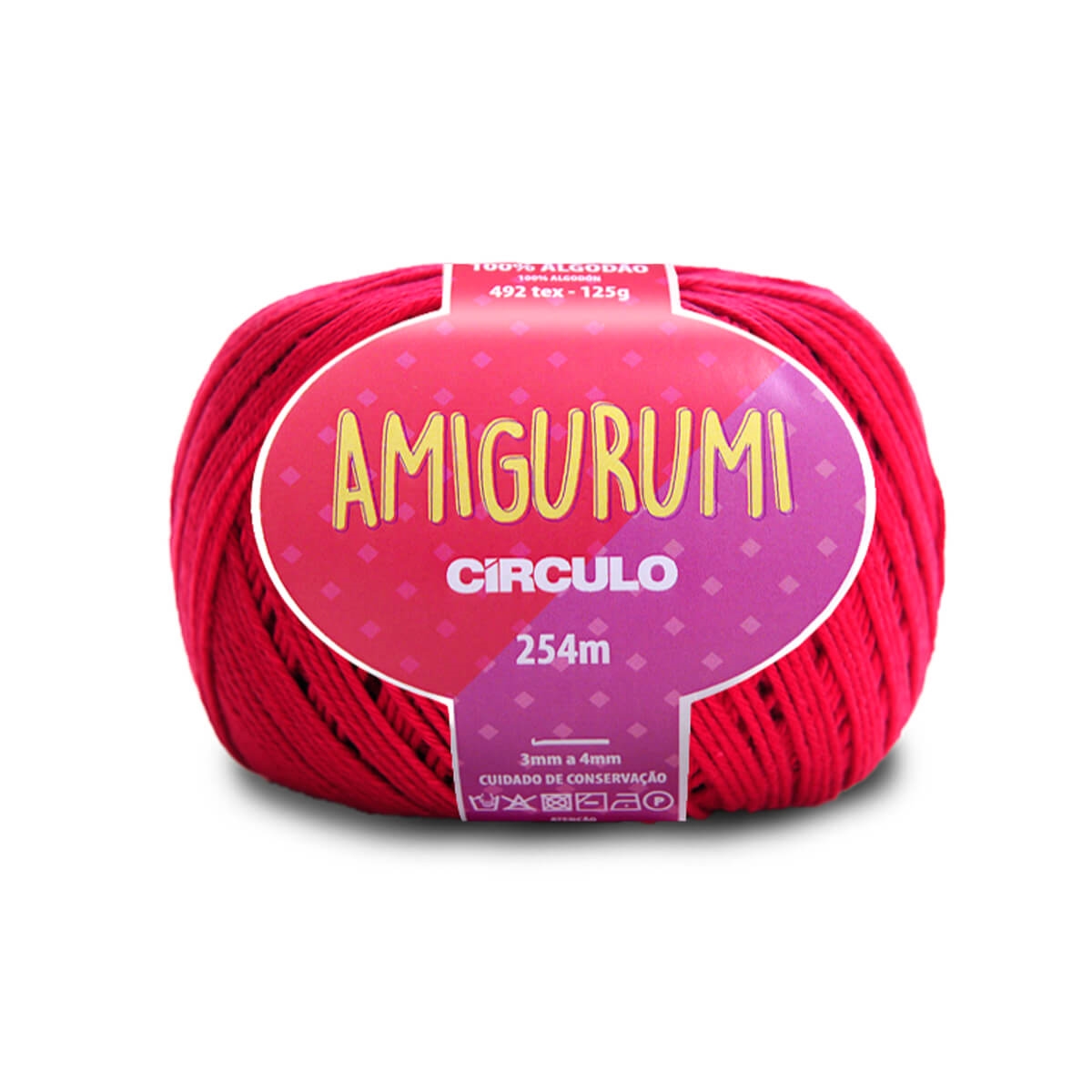 Linha Amigurumi Círculo 3583 (Cereja)